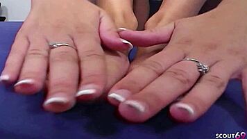 fit light brown teen 18+ fucked hard no condom cum on feet