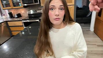 Juniper Ren cowgirl creampies Scott Stark pov