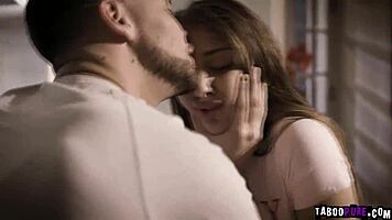 Hey gia, your pervy bro kisses and gropes those tits