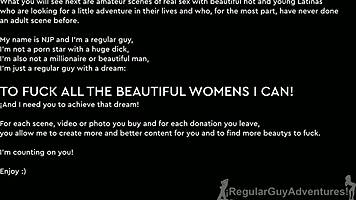 Luna's petite latina body shakes in first-time casting fuck