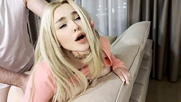 Blonde Cleaning Lady in Leggings Takes Deep Creampie Pounding Doggystyle