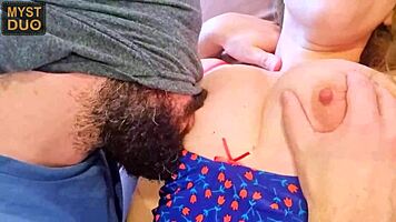 playing with her puffy latina nipples till she moans and cums hard - myst duo