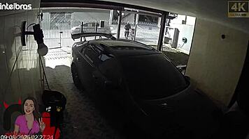 while he watches on phone, my pussy and ass get wrecked by huge black cock