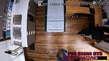 tampa uni nurse selena sativa spreads shaved pussy for anal toys and gaping exam