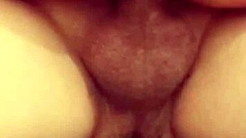 wet hairy viet pussy bent over for deep creampie