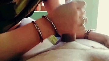 janvibhabhi's closeup blowjob lick and hard fuck moans wildly