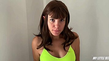 pov college student begs for a fucking her face cums hard