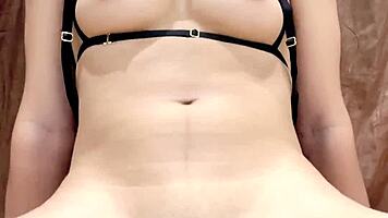 teen princess rides her super hot dildo toy