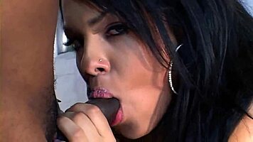 Black Pornstar Pounds Sexy Spanish Chick