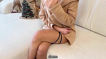 Russian amateur whore deepthroats then takes cum on tits