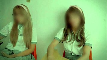trio amateurs in living room experiment with hot friends part 1 🔥👯♀️