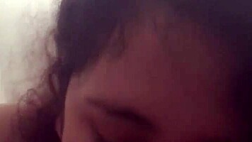 Young Mexican teen slurps huge cock and balls deep