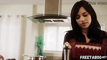 Big cock stepdad turns sleepover into rough pounding session