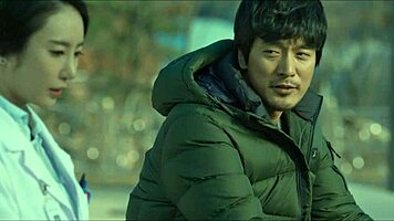 Kim Seo Young bent over doggystyle fucked by police in butcher shop