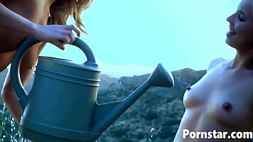gorgeous blonde jillian janson craves outdoor pussy licking fingering muff diving