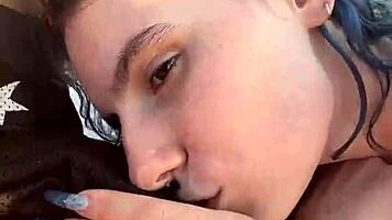 Hey, we sneaked wild sex on that crowded public beach with creampie