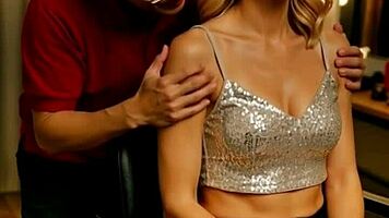 young starlet moans under mature asian man's intense massage grip!