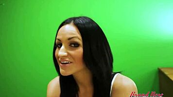 inked milf carmen chokes on cock rimjobs ass fucked swallows messy cum