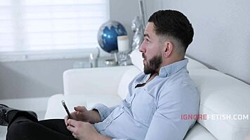 study desk shakes as milf gets roughly doggystyled behind