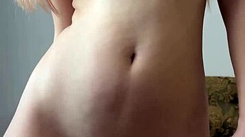 check out this cute petite teen fingering her wet shaved pussy to orgasm