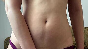 check out this cute petite teen fingering her wet shaved pussy to orgasm