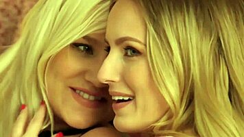 petite blonde scarlett sage licks shaved pussy in steamy lesbian 69