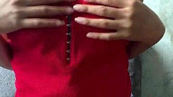 hot teen latina strips teases ass and curves in leaked solo video