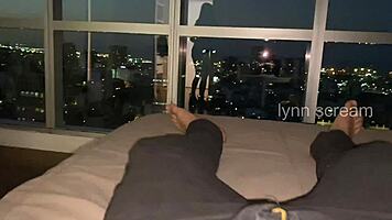 horny tinder slut spreads for stranger's rough doggystyle pounding