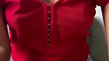 hot teen latina strips teases ass and curves in leaked solo video