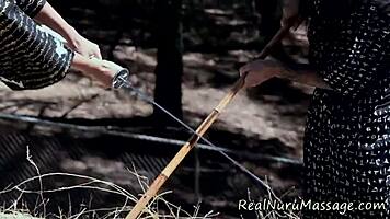 Cute Asian Nuru Handjob Massage