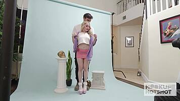 bts tiny blonde haley spades begs bryan gozzling to pound her