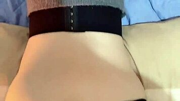 Asian babe skinny waist feels so comfy deep inside her tight vagina pov