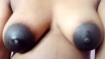 Married pregnant indian bhabhi reveals amazing huge boobs