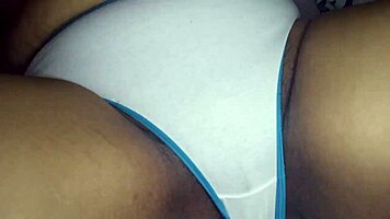 Steamy latina fingers juicy pussy moans in bedroom heat