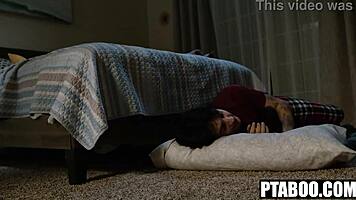 stepson sneaks cash sex with petite pov reality star