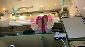 super cute amateur upskirt voyeur hidden cam at work