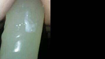i squat fuck this huge dildo till i cum hard
