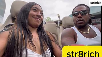 Str8rich risks picking ebony street whore for all-night pussy pounding