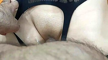 Virgin Desi Pussy Stretched Wide by Older Man's Relentless Thrusts