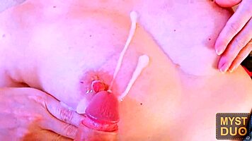 Morning wake-up with latina milf's big tits riding