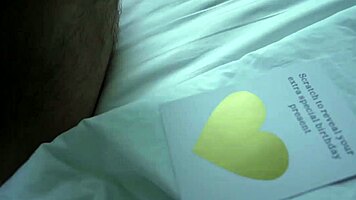 wet birthday blowjob drives him wild with lust