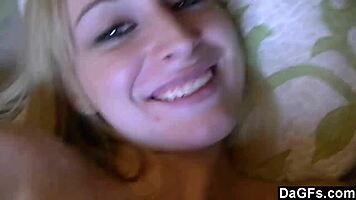 blonde teen rips clothes masturbates big tits piercings undresses for easy cash!
