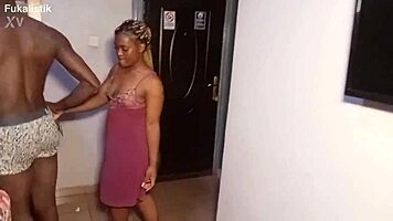 Hey neighbor, wanna see this perfect ass ebony teen ride monster cock?