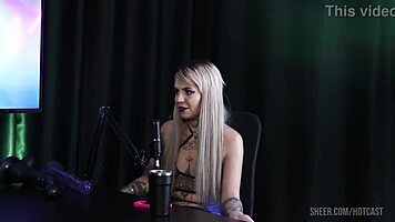 Kyra sex hottest moments with vitoria beatriz in sheer red lingerie tease