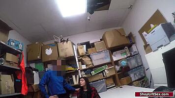 small tits brunette dominated by two monster cocks garage