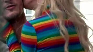 Whoa! Blonde Teen Caught Fucking Voyeur Thrill!