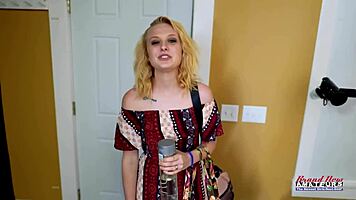 petite blonde bonnie wolf deepthroats cock then pussy pounded