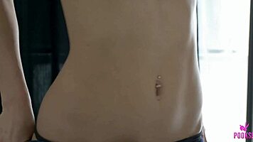 Slutty Blonde Babe's Big Tits Bent Over Doggystyle