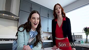 Milfs volunteer as sex tutors teaching deepthroat after rumor