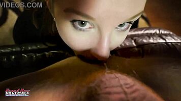 Lottie Peers delivers curvy blonde rimjob with greedy cum swallow